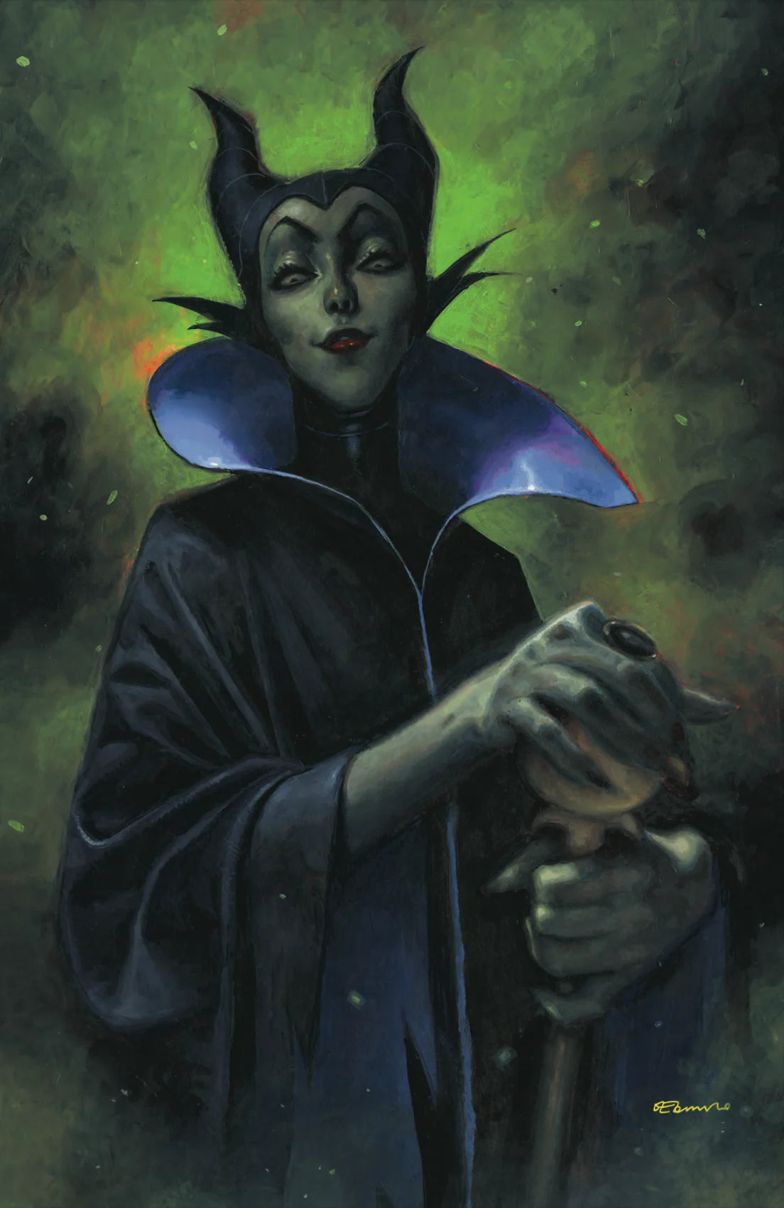 Disney Villains Maleficent #1 Fabrizio de Tommaso Galaxy Con Exclusive