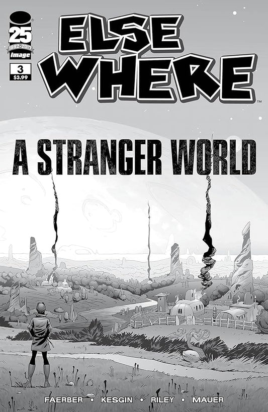 Elsewhere #3 Cover D B&W Walking Dead #93 Tribute Variant