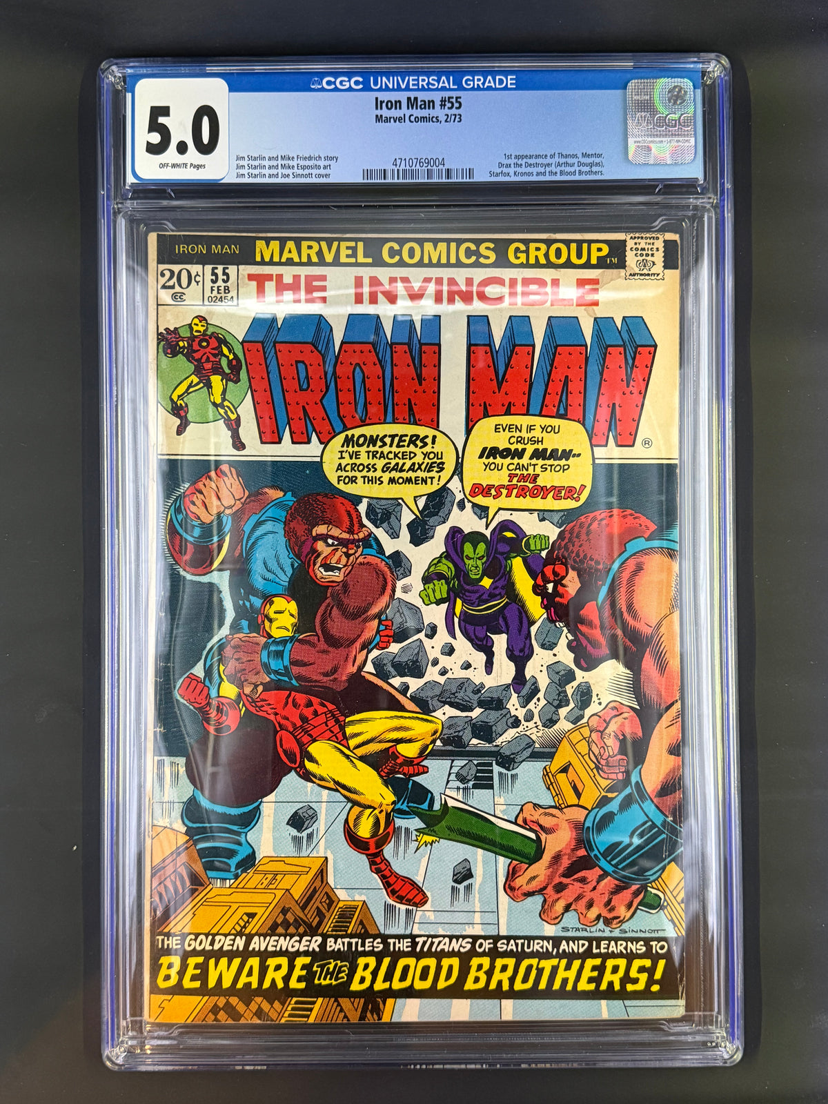 Iron Man #55 - 1973 - CGC 5.0