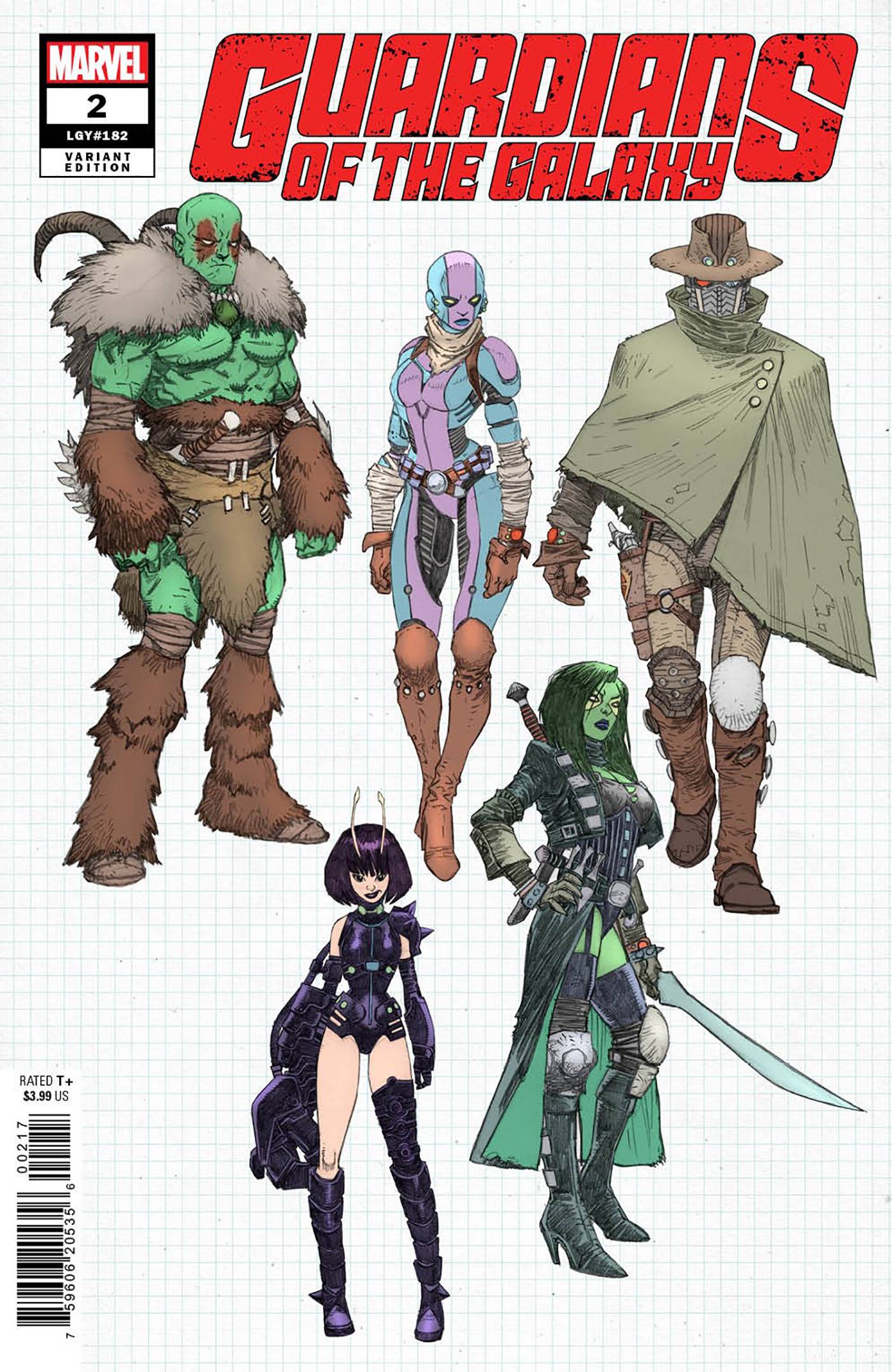 Guardians Of The Galaxy #2 Kev Walker 1:10 Design Variant