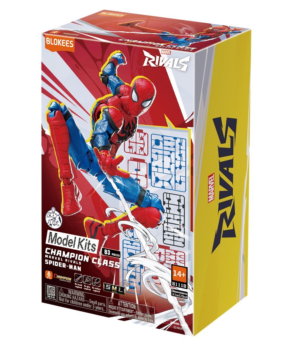 Blokees Marvel Rivals Champion Class Spider-Man Model Kit