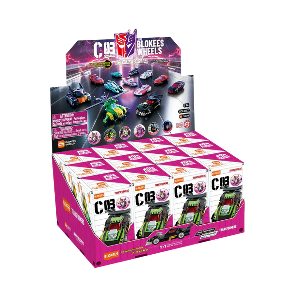 Blokees Transformers Wheels C03 Wreck'N Rule 2 *FULL DISPLAY BOX*