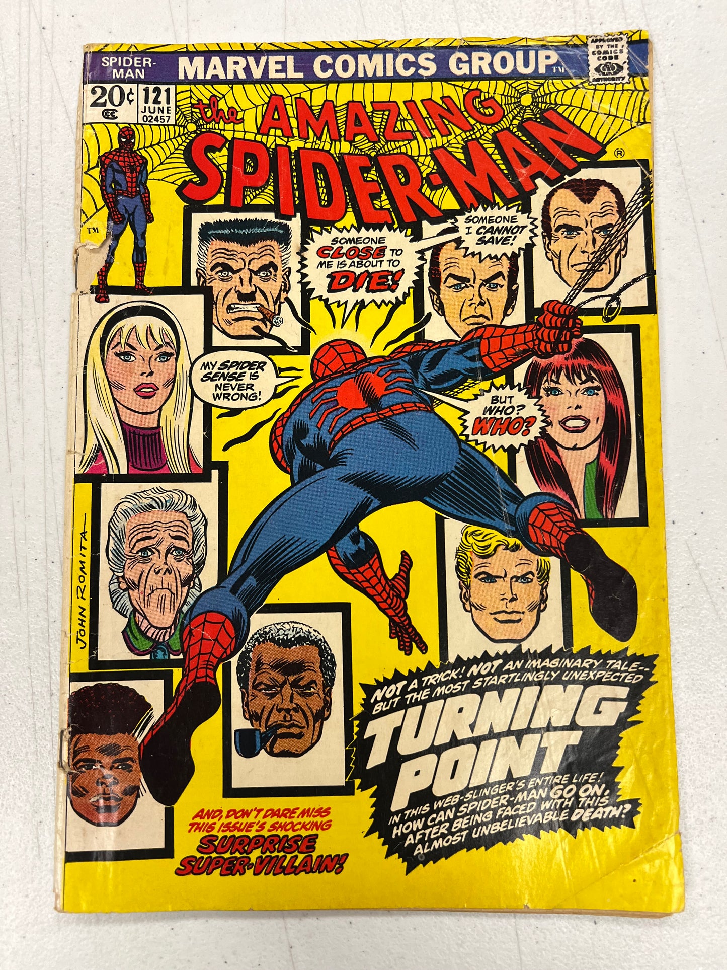 Amazing Spider-Man #121 (1973) Good+ Death of Gwen Stacy