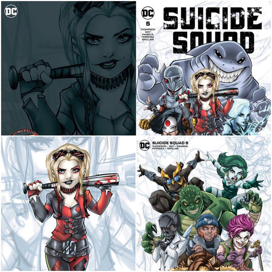 Suicide Squad #5 Ryan Kincaid Chibi SIGNED 3 cover set (7/7/21)
