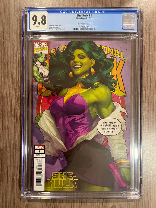 She-Hulk #1 Artgerm Variant 2022 CGC 9.8