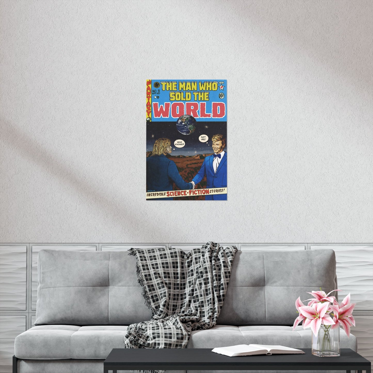 The Man Who Sold The World - Bowie & Cobain - Nirvana - Vertical Matte Posters