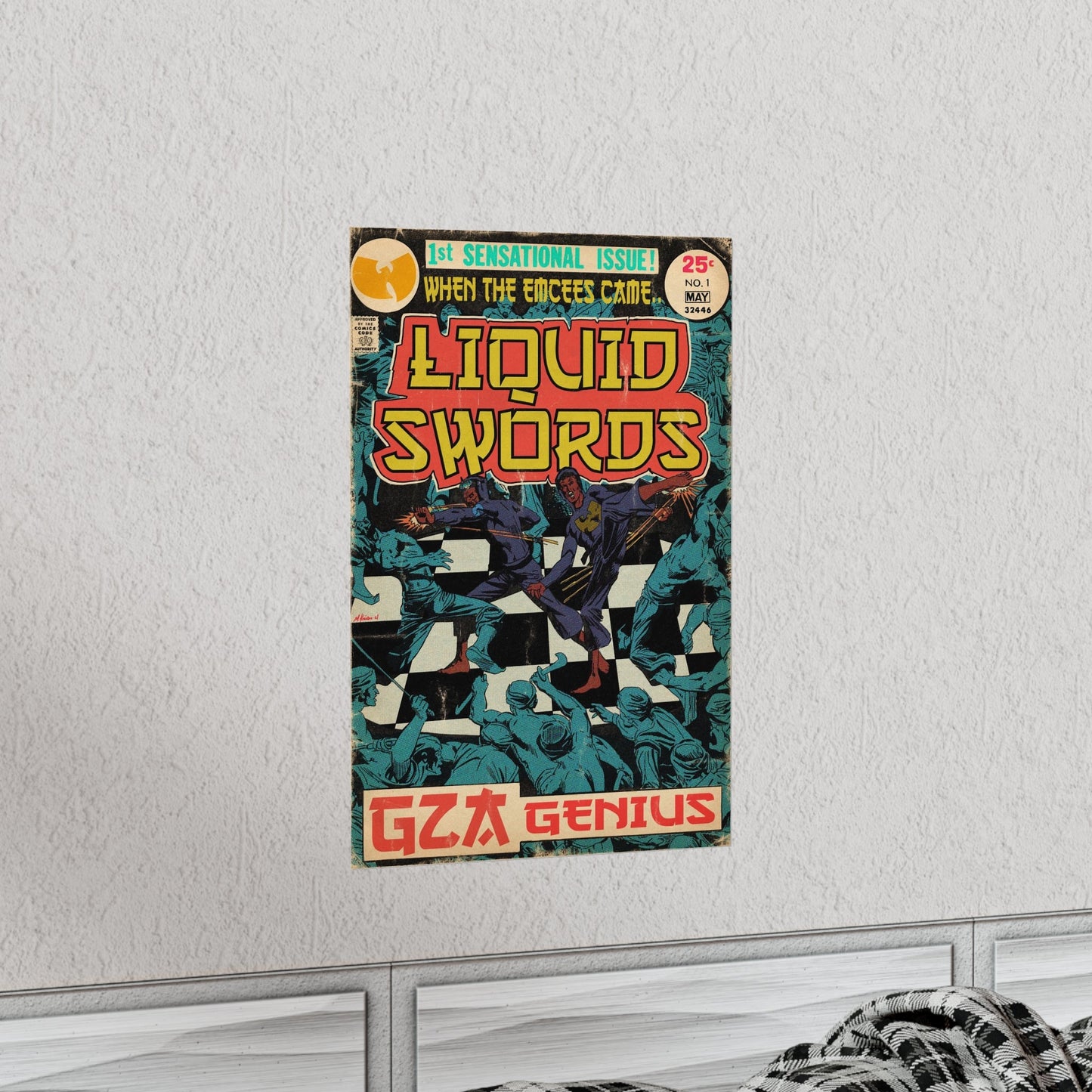 GZA/Genius - Liquid Swords - Vertical Matte Poster