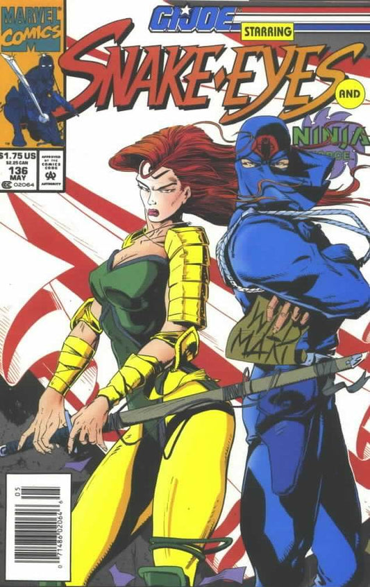 G.I. Joe Real American Hero #136 Newsstand Edition w/ Card (Mid/High Grade)