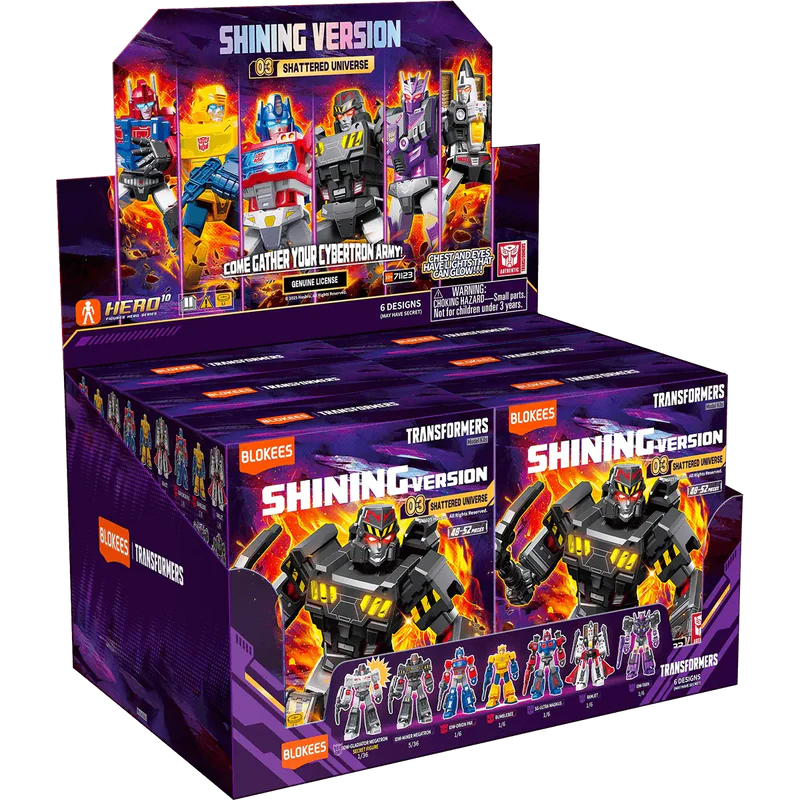 Blokees Transformers Shining Version 03 Shattered Universe *FULL DISPLAY BOX*