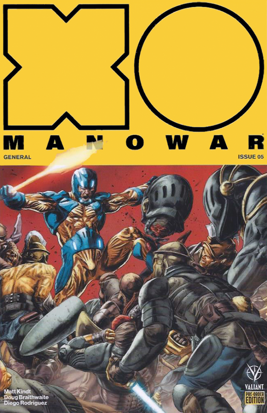 X-O Manowar #5 Cover E Pre-order Edition Braithwaite