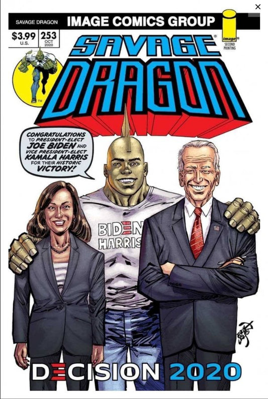 Savage Dragon #253 2nd Print Decision 2020 Variant