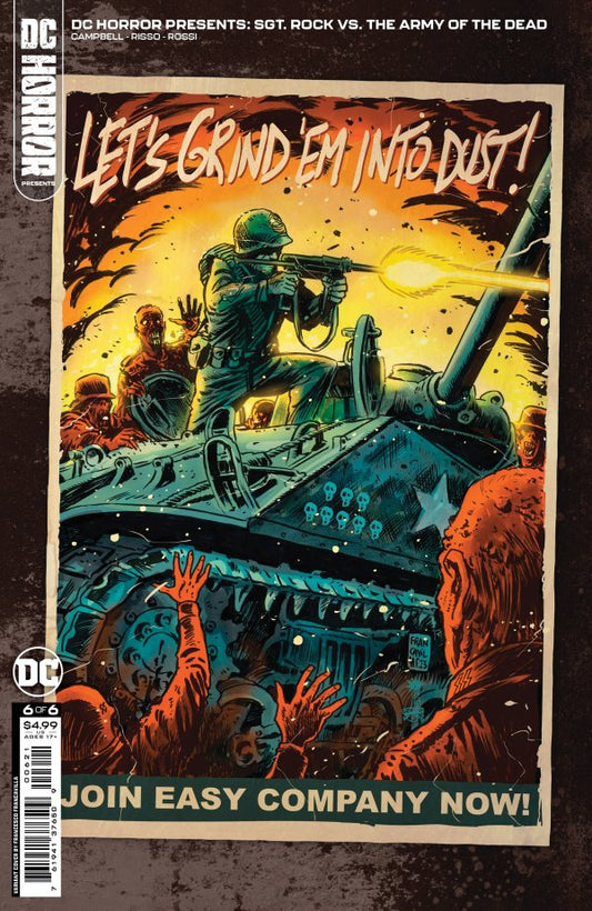 DC Horror Presents: Sgt. Rock vs. The Army of the Dead #6 Cover B Francesco Francavilla Card Stock Variant