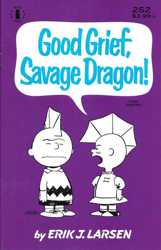 Savage Dragon #252 3rd Printing Charlie Brown Parody Cvr (Mr)