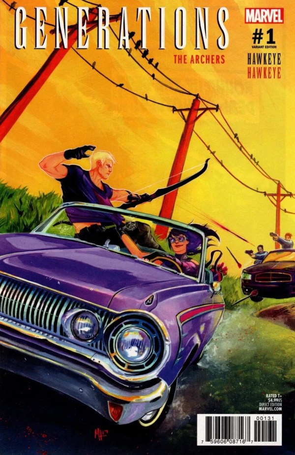 Generations: Hawkeye & Hawkeye #1 1:25 Meghan Hetrick Variant