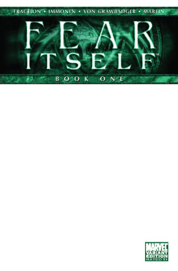 Fear Itself #1 Blank Variant