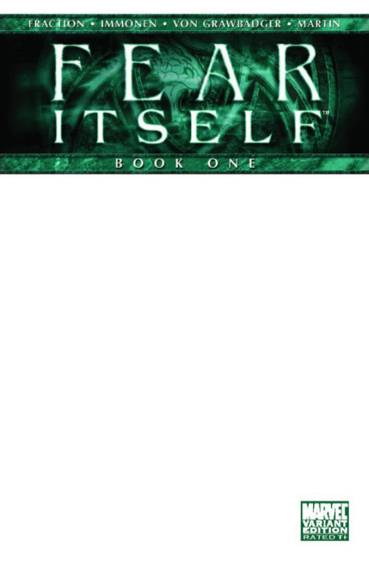 Fear Itself #1 Blank Variant