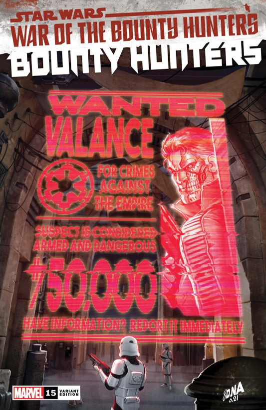 Star Wars Bounty Hunters #15 Wanted Poster Var Wobh