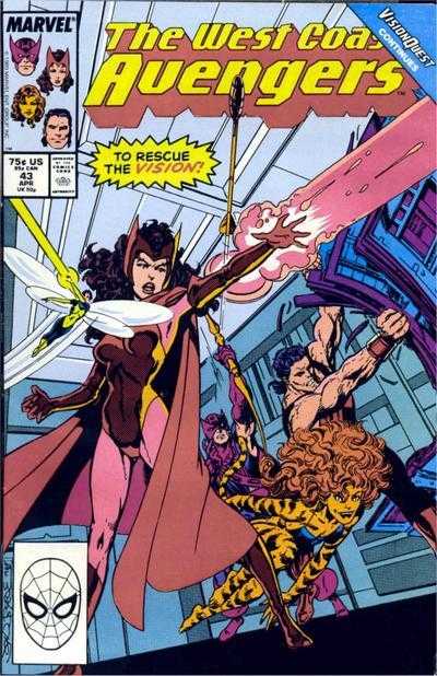 West Coast Avengers #43 (F-)