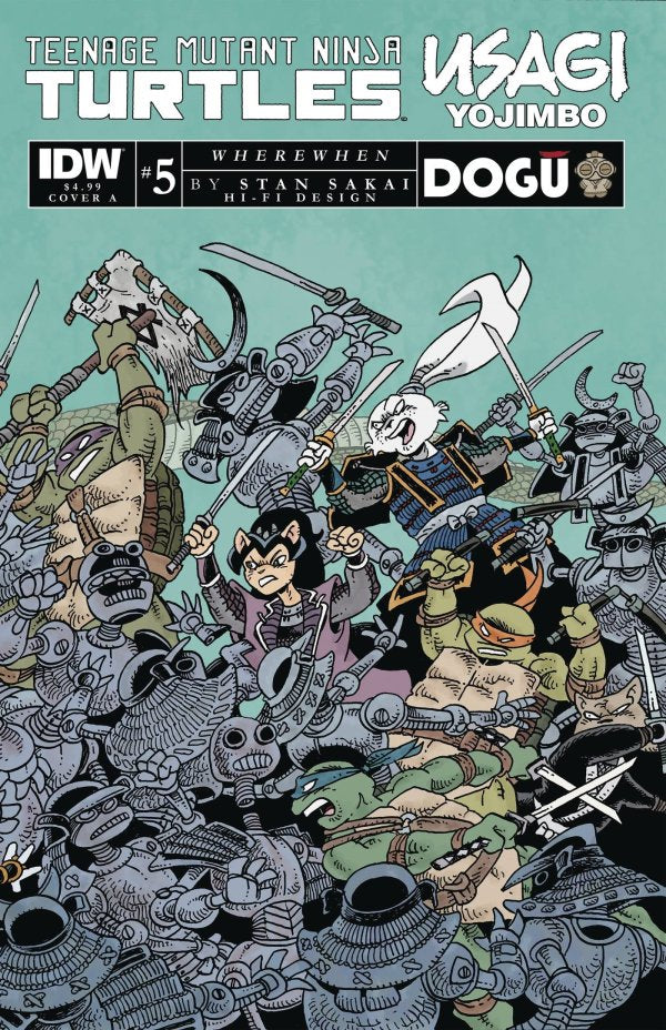 Teenage Mutant Ninja Turtles/Usagi Yojimbo: Wherewhen #5 Cover A (Sakai)