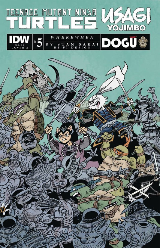 Teenage Mutant Ninja Turtles/Usagi Yojimbo: Wherewhen #5 Cover A (Sakai)