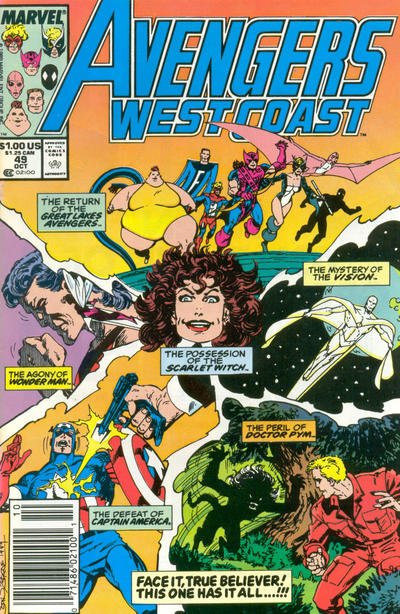 Avengers West Coast #49 (1989) (Mid Grade)