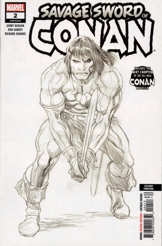 Savage Sword Of Conan #2 2nd Ptg Garney Var