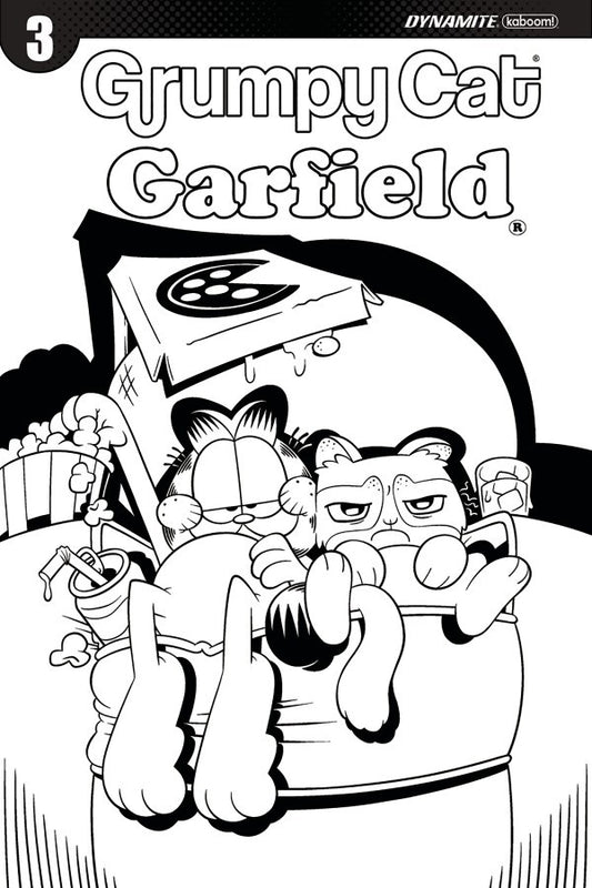 Grumpy Cat / Garfield #3 Cover E 1:10 Hirsch B&W