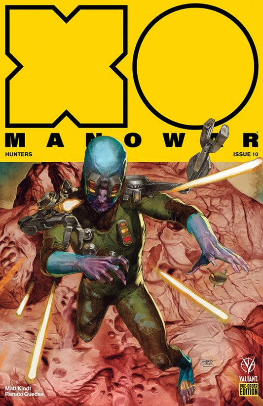 X-O Manowar #10 Cover E Pre-order Edition Guedes