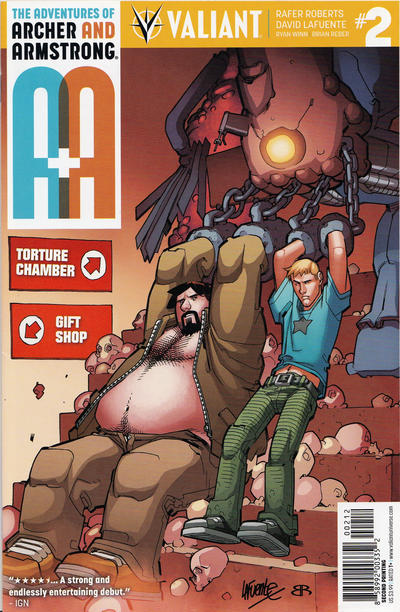 A&A: The Adventures of Archer & Armstrong #2 2nd Printing David Lafuente
