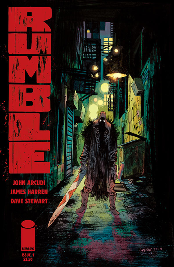 Rumble #1 Image Display Rack Logo Variant