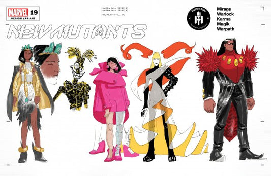 New Mutants #19 Lins Character Design Var Gala