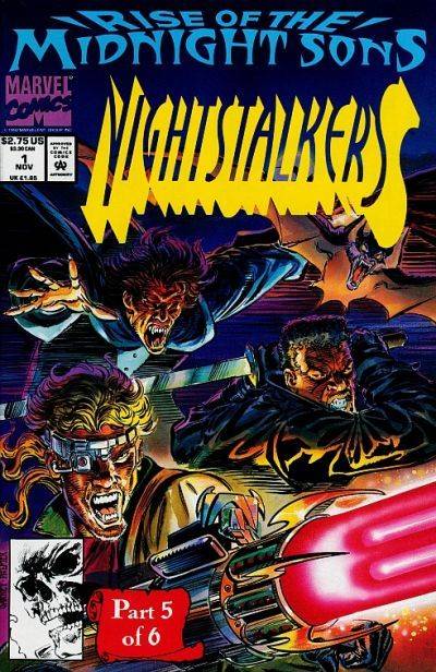 Nighstalkers #1 w/ poster Rise of the Midnight Sons (Mid/High Grade)