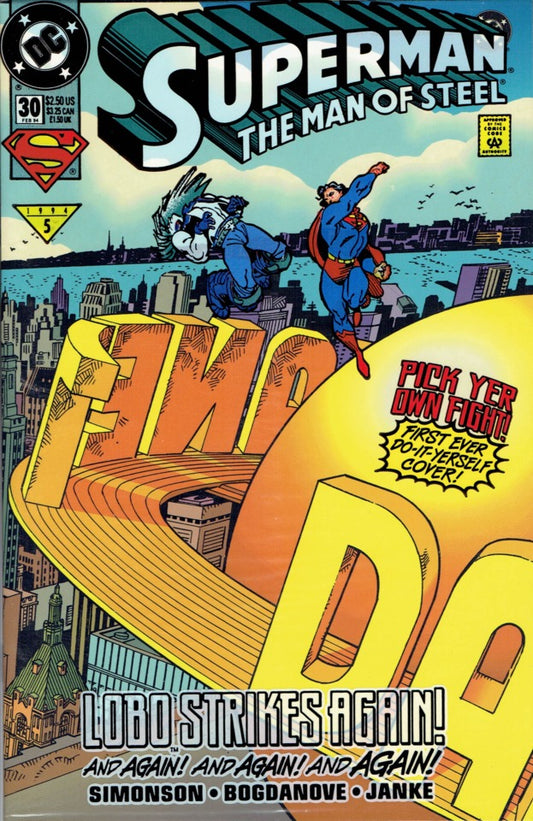 Superman Man of Steel #30 Polybagged (High Grade)