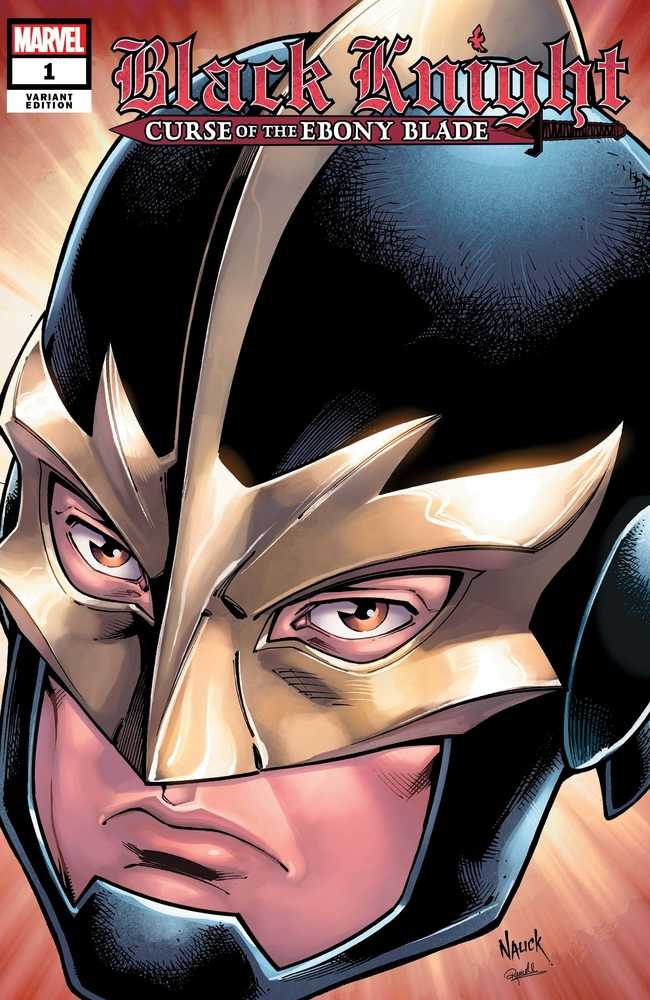 Black Knight Curse Ebony Blade #1 (Of 5) Nauck Headshot Variant