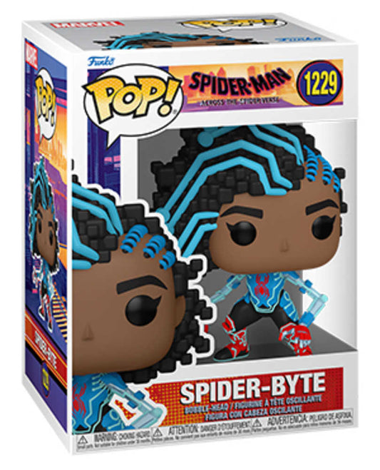 Spider-Byte Pop Vinyl Spider-Man Across Spiderverse Vinyl Figure