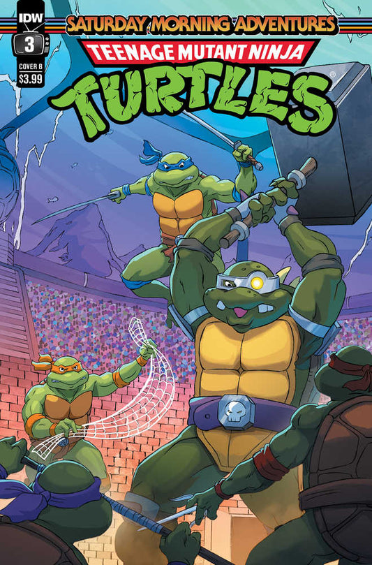 Teenage Mutant Ninja Turtles Saturday Morning Adventure Continued #3 Cover B Schoening
