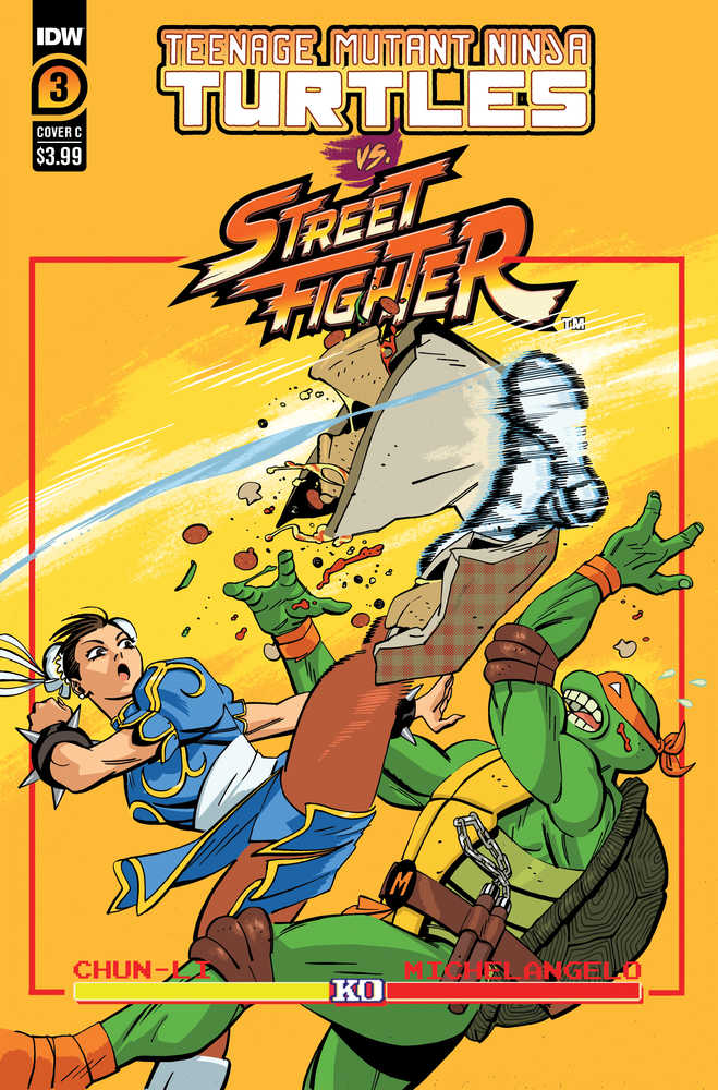 Teenage Mutant Ninja Turtles vs Street Fighter #3 (Of 5) Cover C Reilly