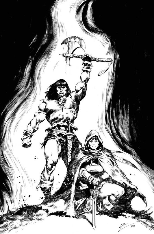 Conan Barbarian #2 1:10 Variant Torre Black & White Inks Virgin