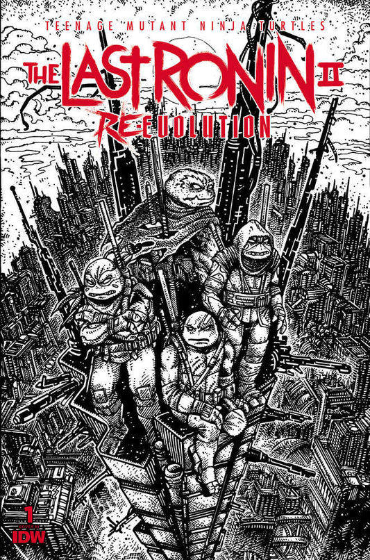 TMNT: The Last Ronin II Re-Evolution #1 1:100 Eastman Black & White