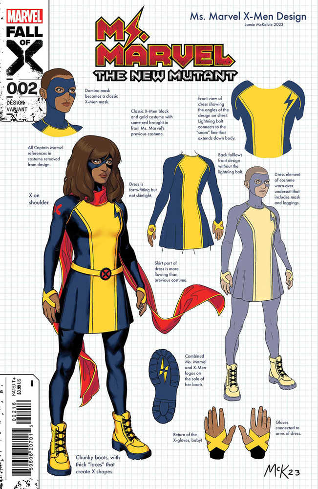 Ms Marvel New Mutant #2 1:10 Jamie Mckelvie Design Variant