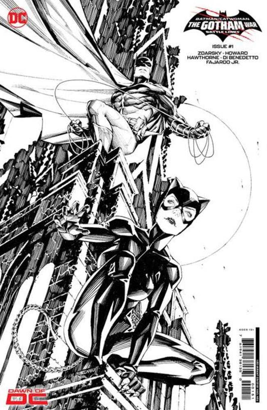 Batman Catwoman The Gotham War Battle Lines #1 1:50 Kael Ngu Black & White Variant