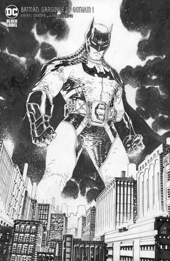 Batman Gargoyle Of Gotham #1 1:25 Jim Lee Black & White Variant (Mature)