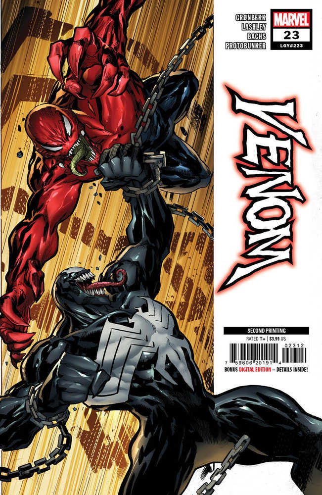 Venom 23 Ken Lashley 2nd Print Variant
