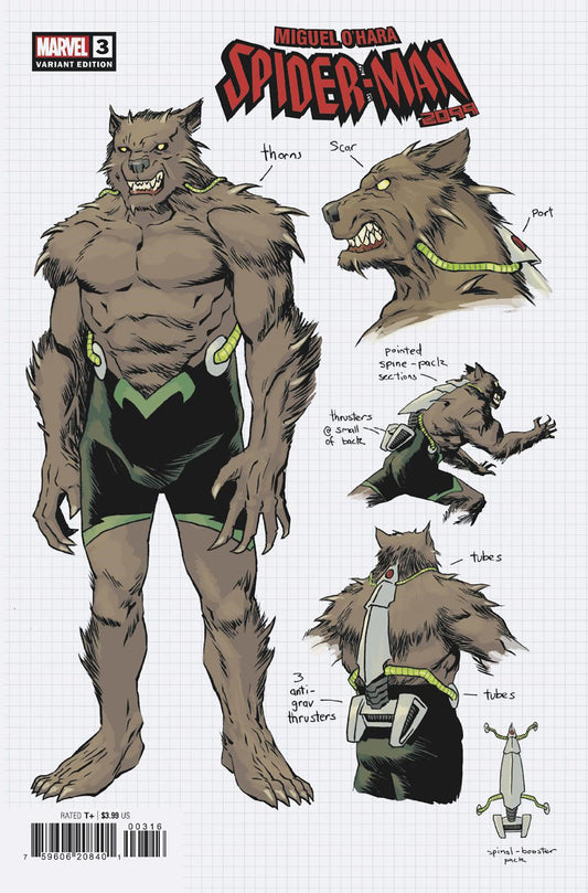 Miguel O'Hara: Spider-Man 2099 3 1:10 Declan Shalvey Design Variant