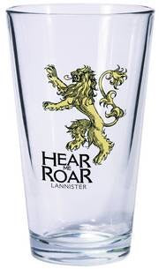 Game Of Thrones Pint Glass Lannister Sigil